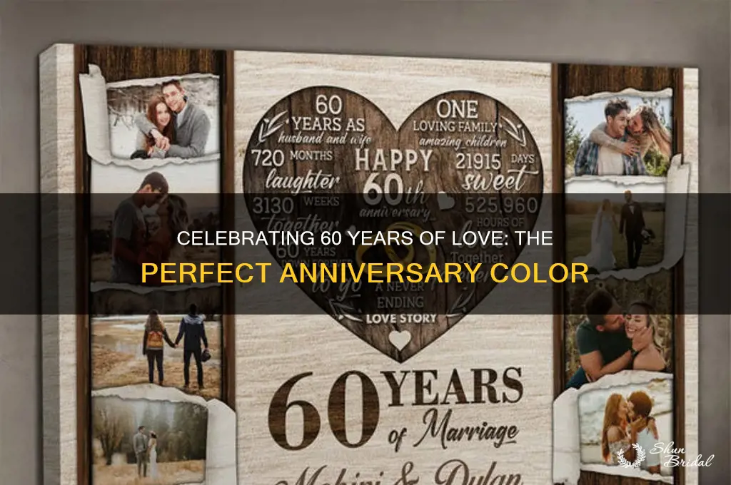 what color is for the 60th wedding anniversary