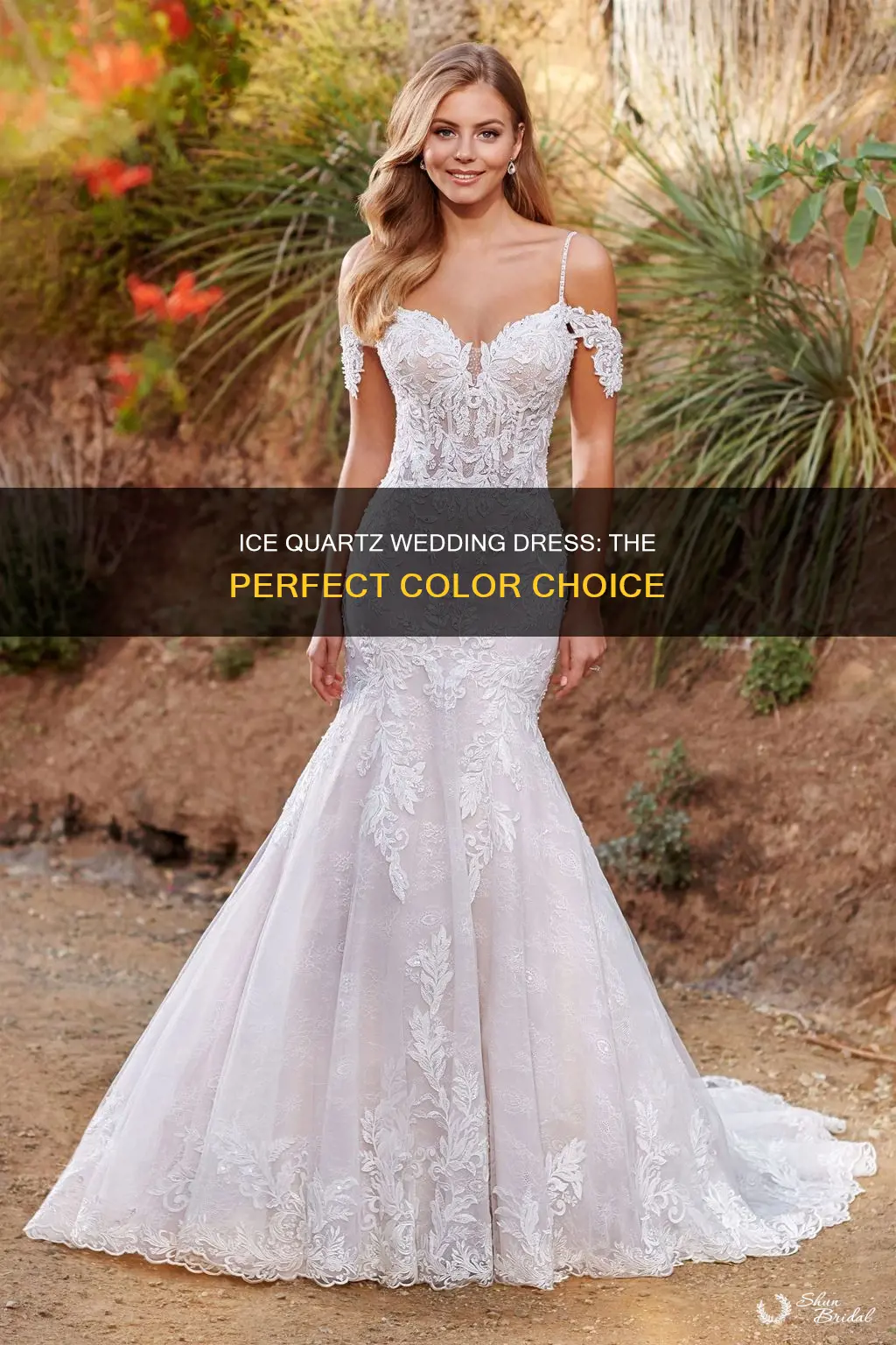 what color is ice quartz wedding dress