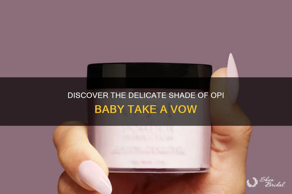 what color is opi baby take a vow