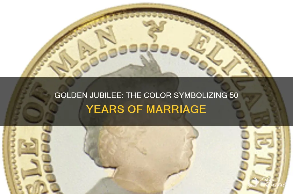 what color is used for 50th wedding anniversary