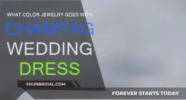 Champagne Wedding Dress: What Jewelry Colors Complement?