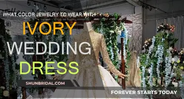 Ivory Wedding Dress: What Jewelry Colors Complement?