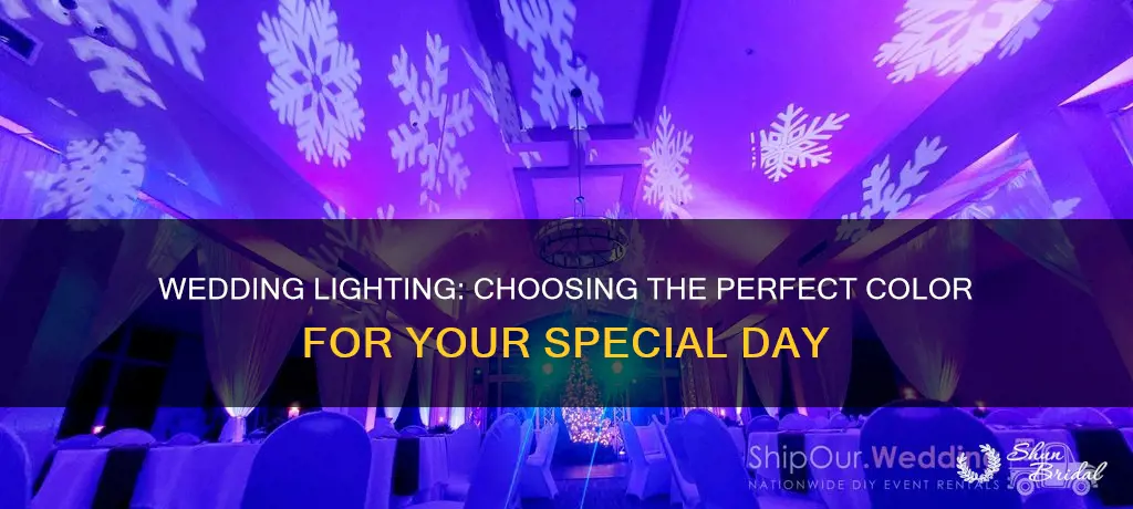 what color lighting should I use in my wedding