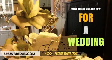 Choosing the Perfect Mailbox Bow Color for Your Wedding Day