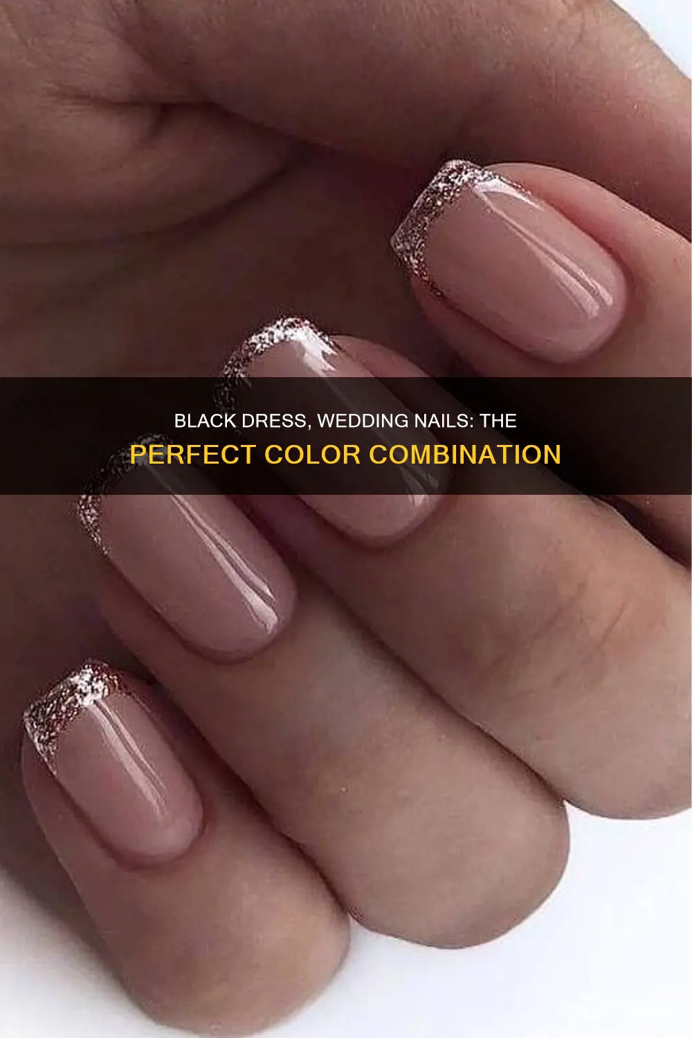 what color nails with black dress for wedding
