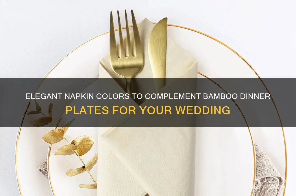 what color napkins to go with bamboo dinner plates wedding