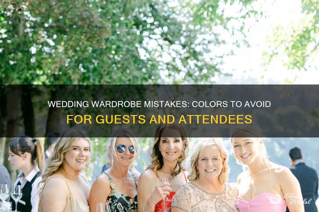what color not to wera to a wedding