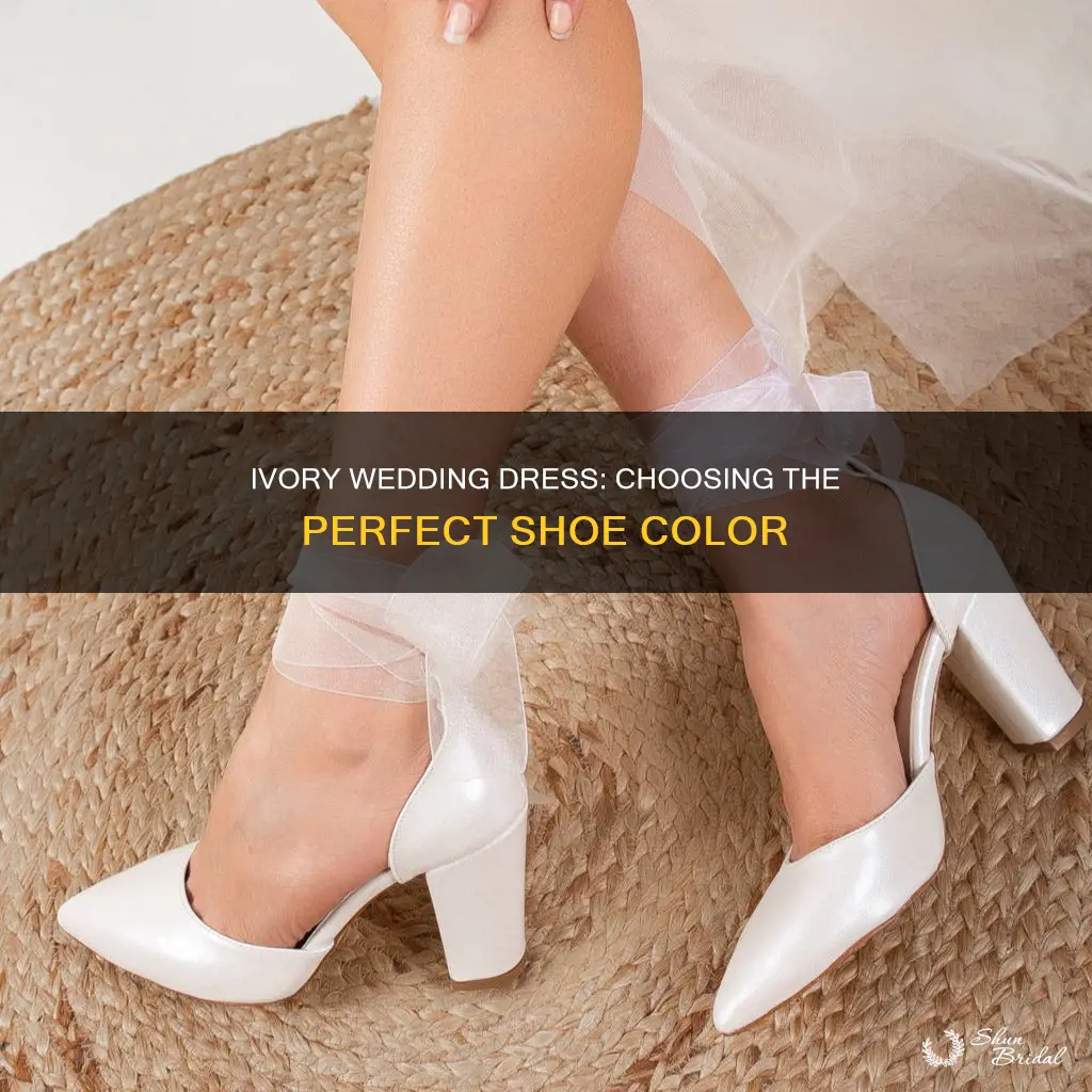 what color of shoes to wear with ivory wedding dress