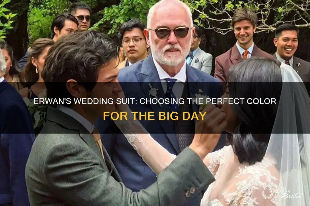 what color of suit erwan wedding
