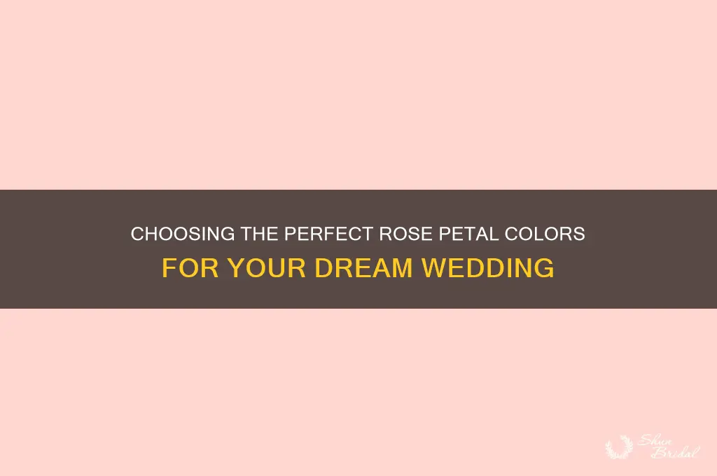 what color rose petals for wedding