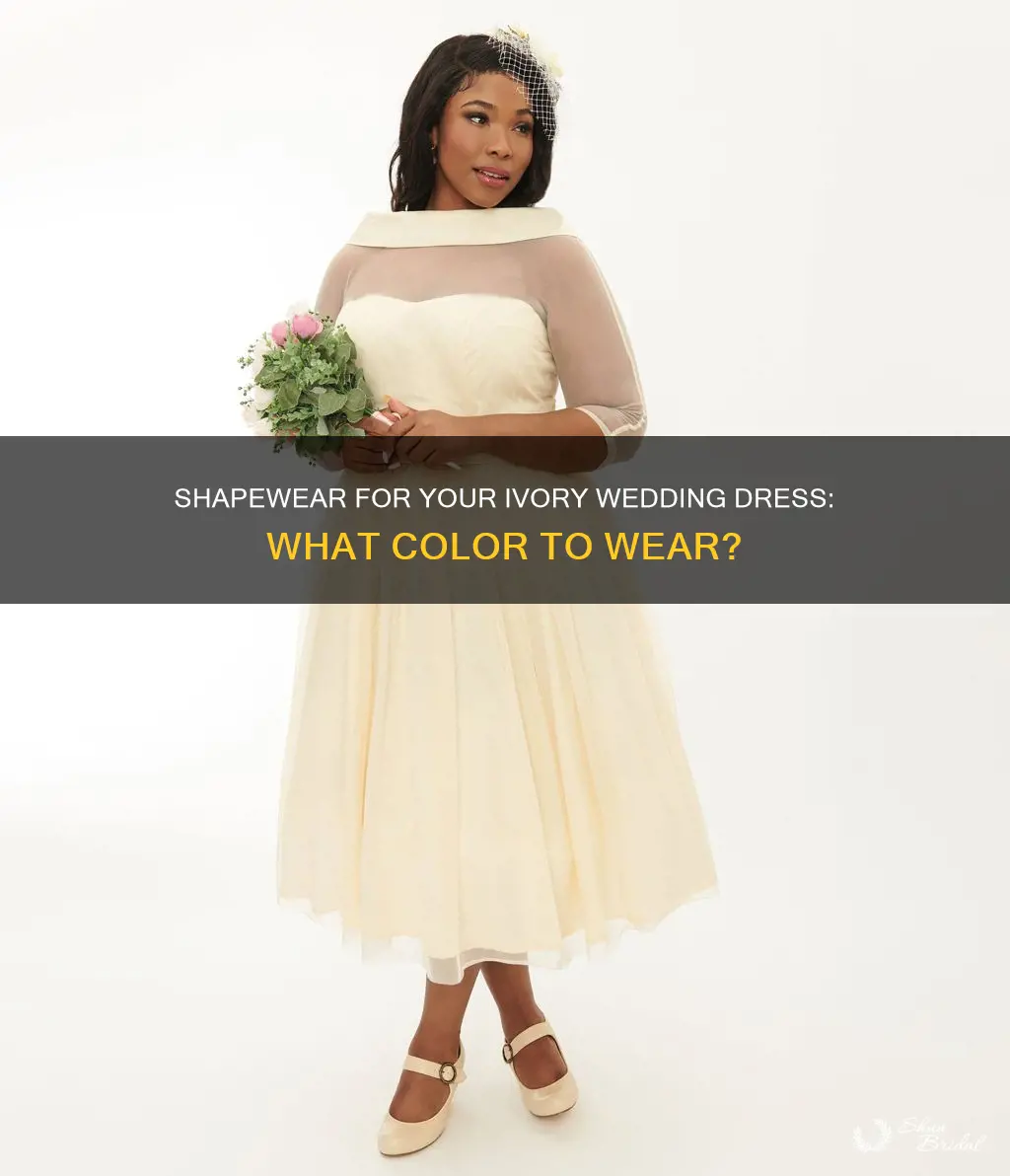 what color shapeware to wear with ivory wedding dress