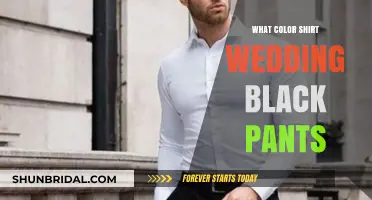 Perfect Wedding Attire: Pairing Black Pants with the Right Shirt Color