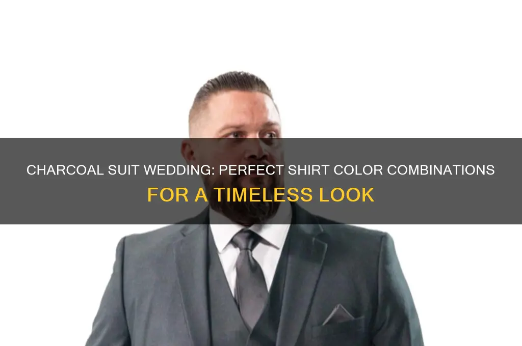what color shirt with charcoal suit wedding