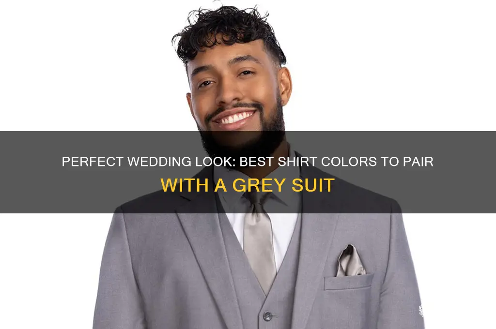 what color shirt with grey suit for wedding