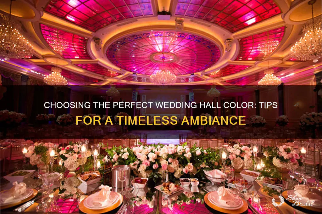 what color should a wedding hall be