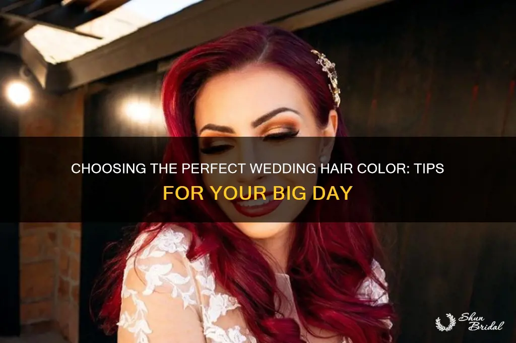 what color should I dye my hair for my wedding