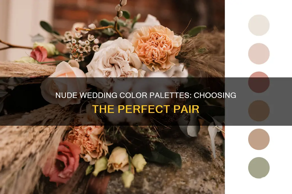 what color should I use with nude in my wedding