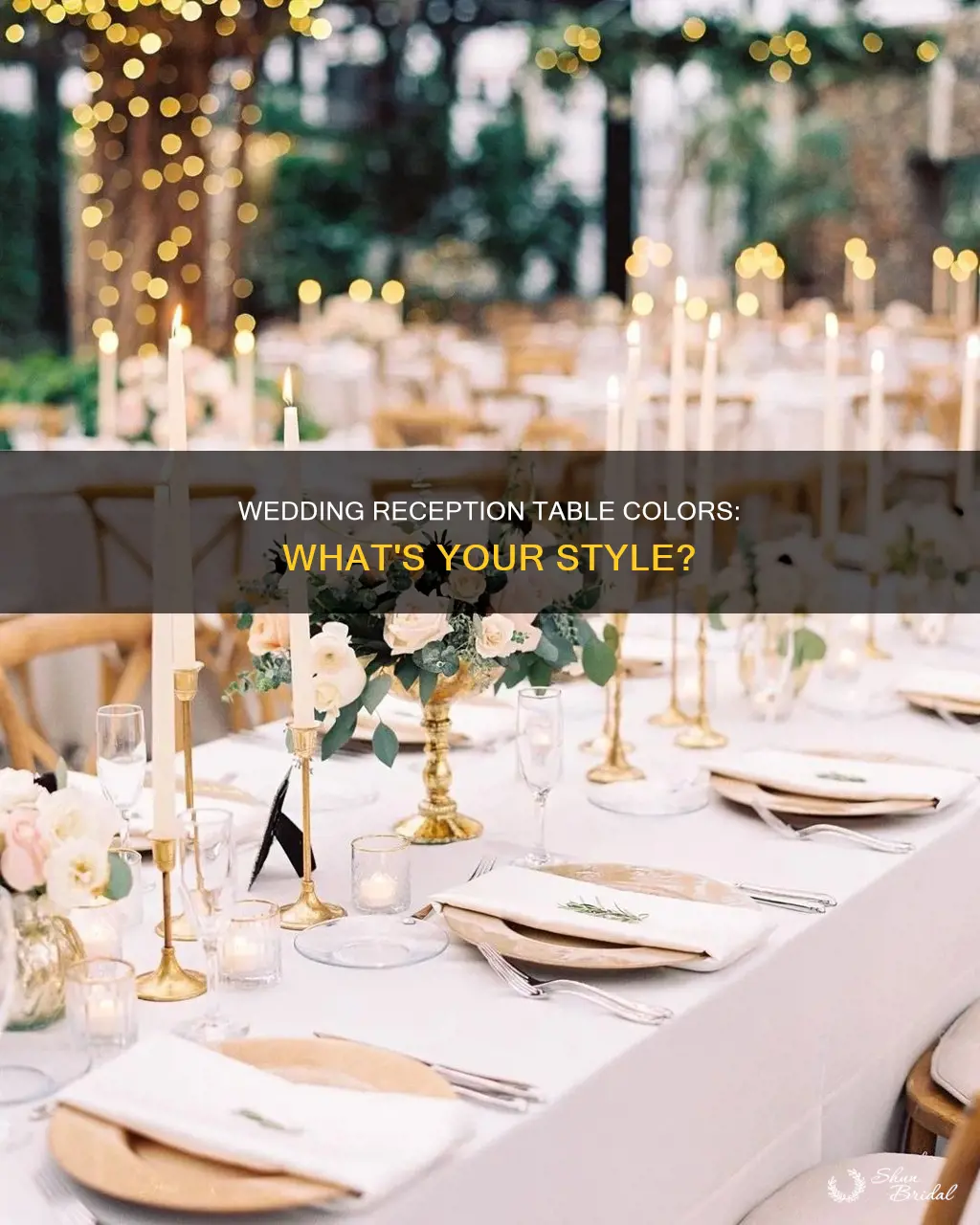 what color should serving table at wedding reception