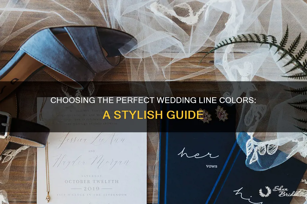 what color should the lines be at my wedding