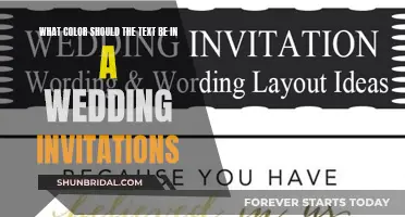 Choosing the Perfect Text Color for Your Wedding Invitations