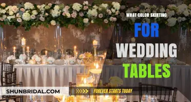 Choosing the Perfect Skirting Color for Your Wedding Tables