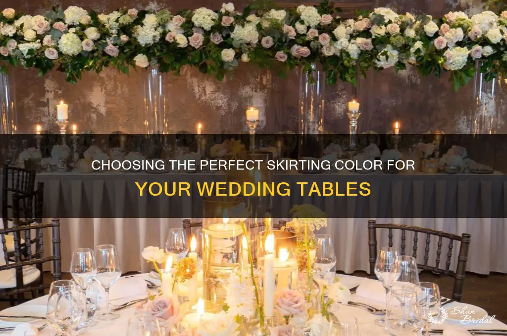 what color skirting for wedding tables