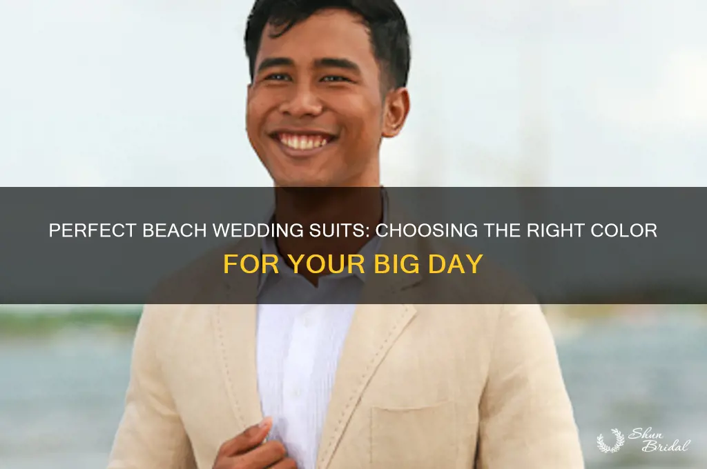 what color suit for a beach wedding