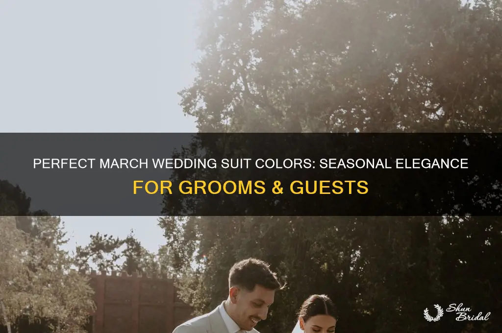 what color suit for a march wedding