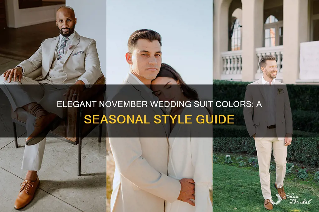 what color suit for a november wedding