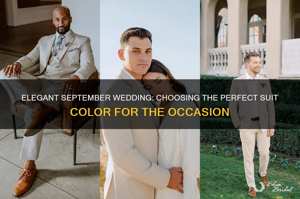 what color suit for a september wedding