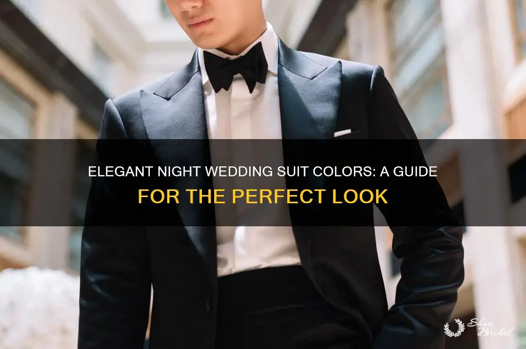 what color suit for night wedding