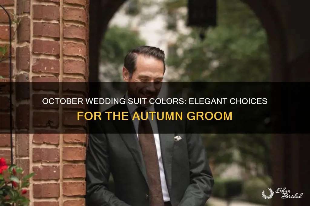 what color suit for october wedding