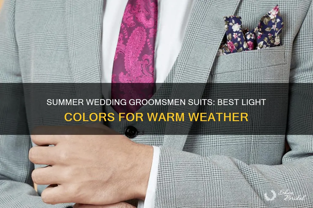 what color suit groomsmen summer weddjng