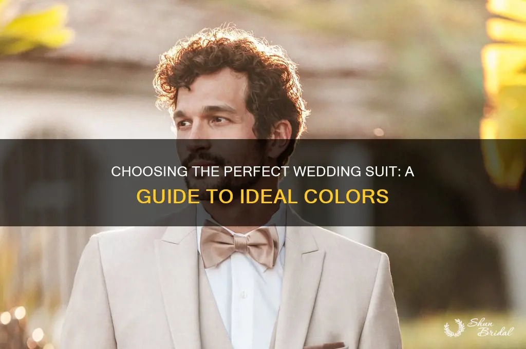 what color suit should I buy for wedding