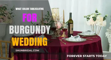 Elegant Burgundy Wedding: Perfect Tablecloth Color Combinations to Complement