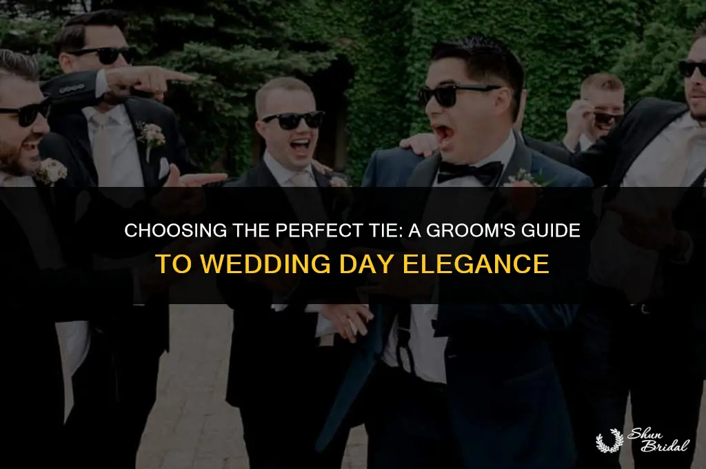 what color tie does the groom wear