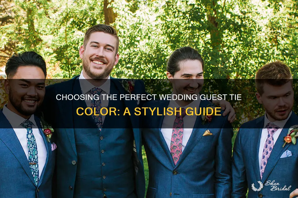 what color tie for wedding guest