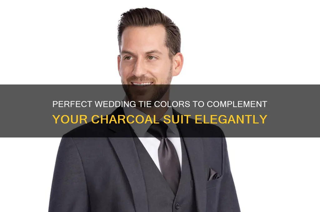 what color tie with charcoal suit for wedding