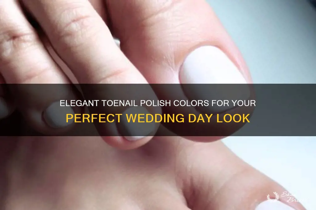 what color toenail polish wedding