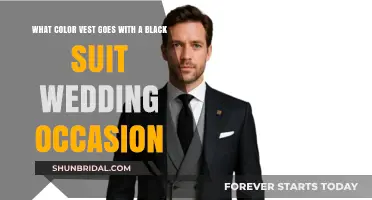 Perfect Vest Colors to Complement Your Black Suit at Weddings