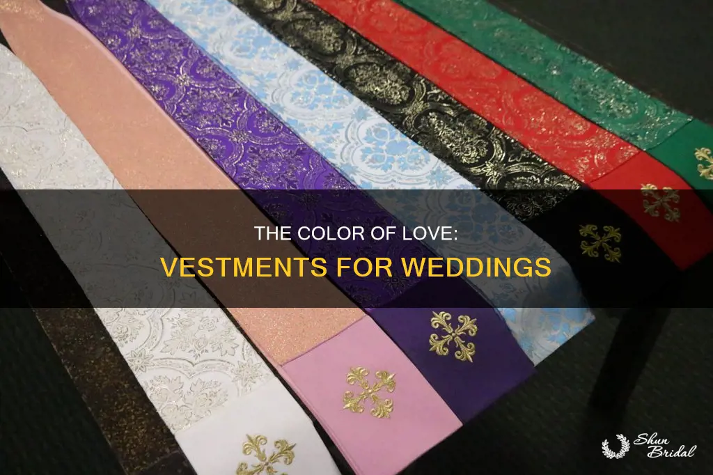 what color vestment is used during weddings