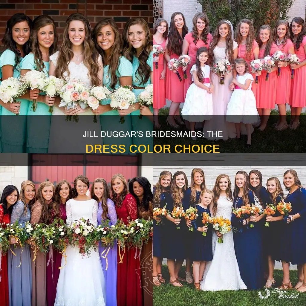 what color was jill duggar bridesmaids dress color