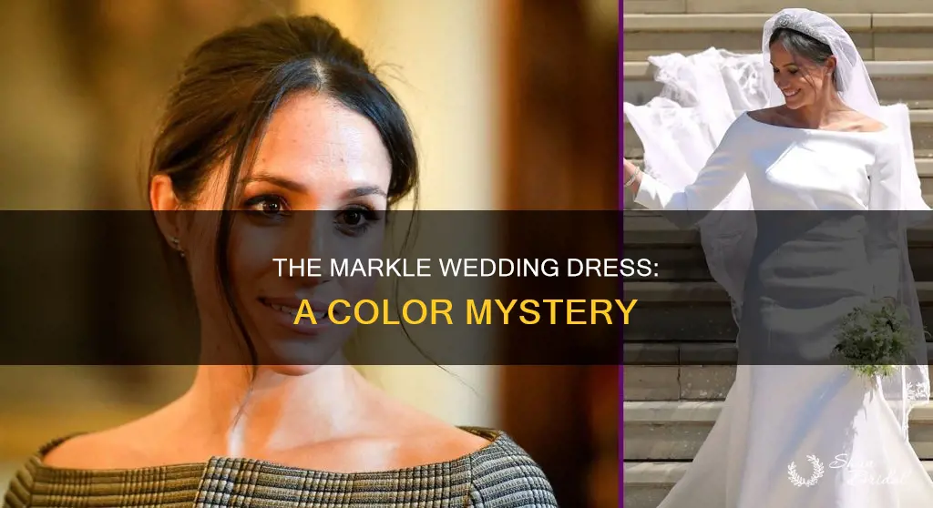 what color was the markle wedding dress