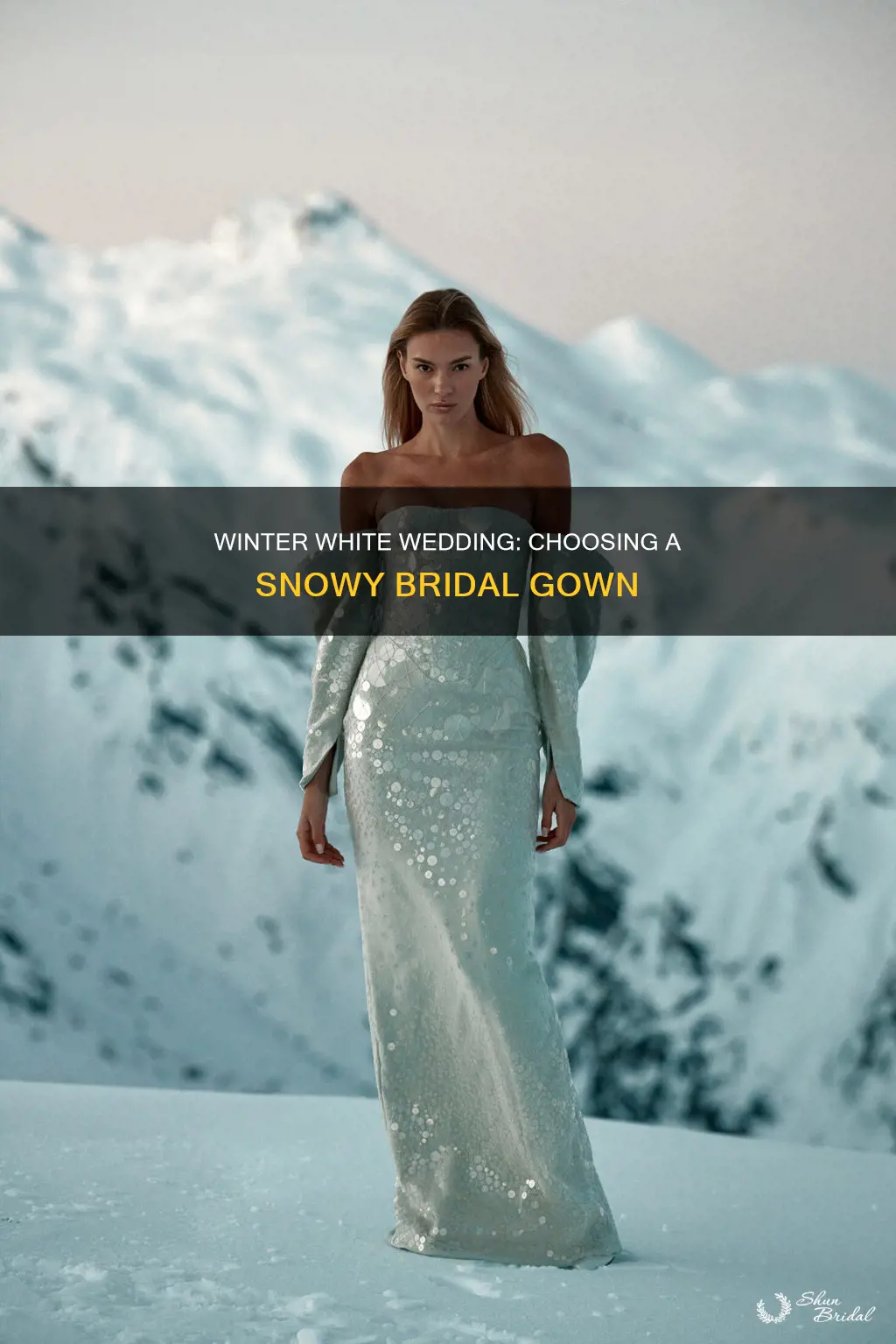 what color wedding dress for a snowy day