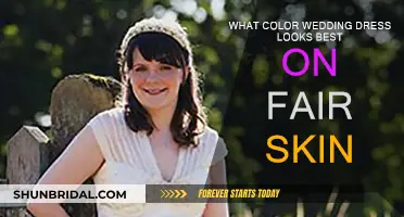 Wedding Dress Colors: Fair Skin Tones