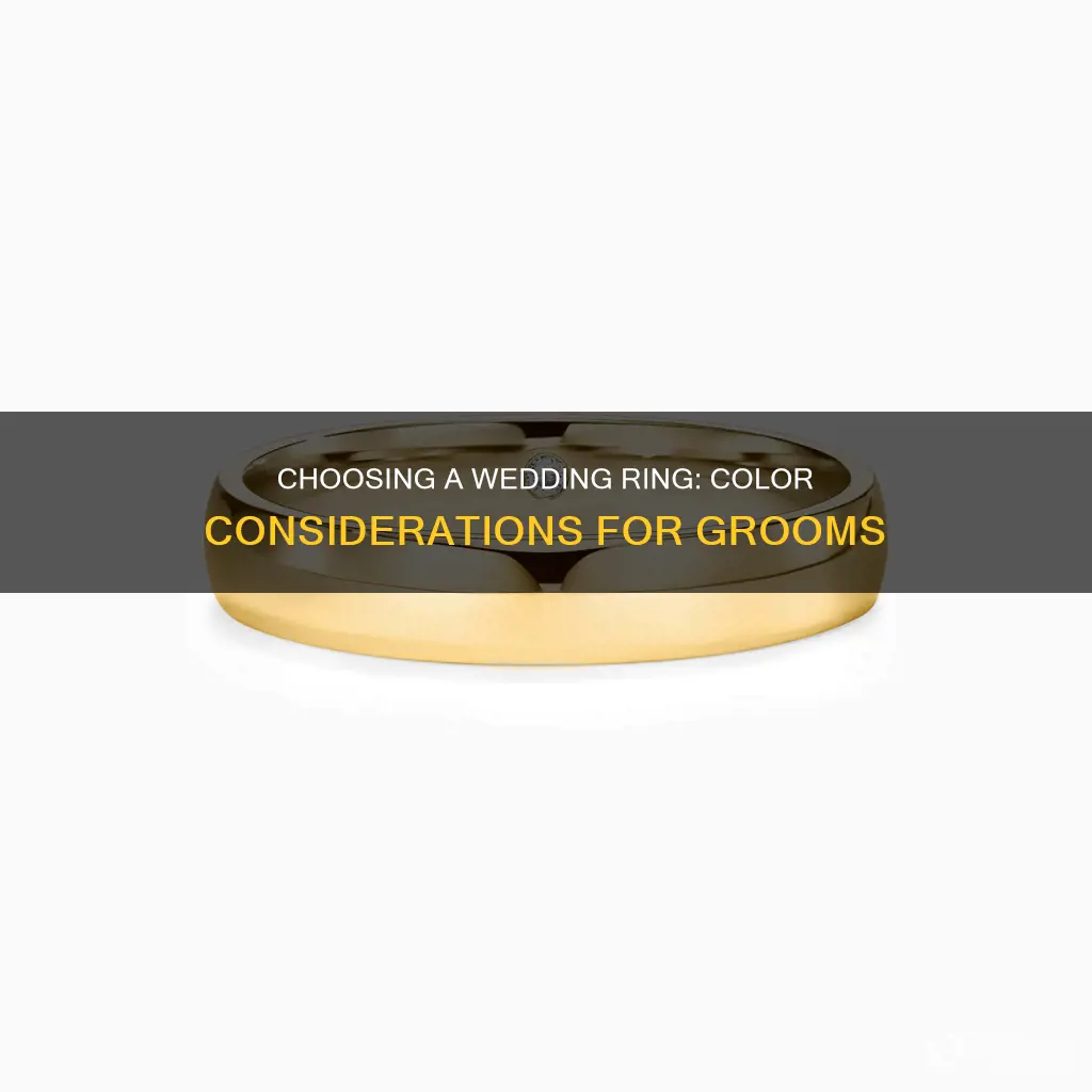 what color wedding ring should groom get