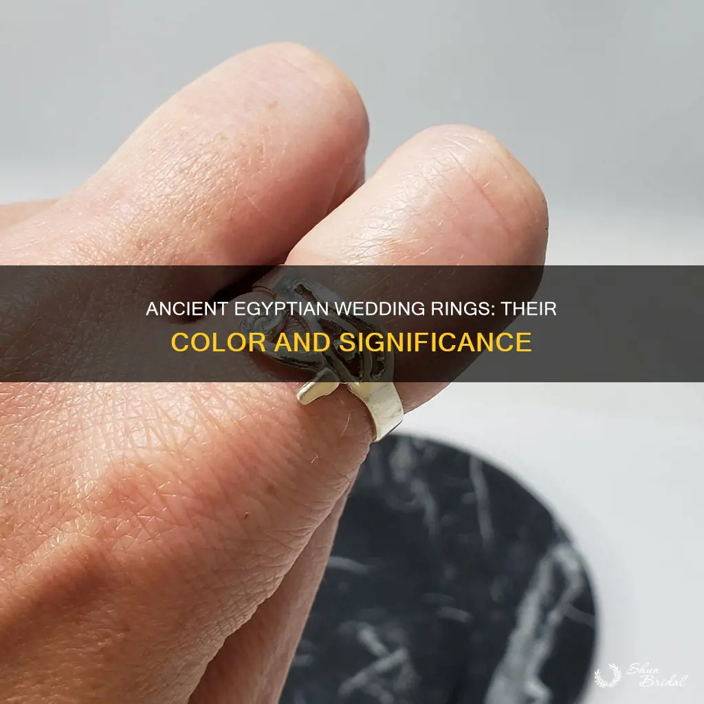 what color were egyptian wedding rings