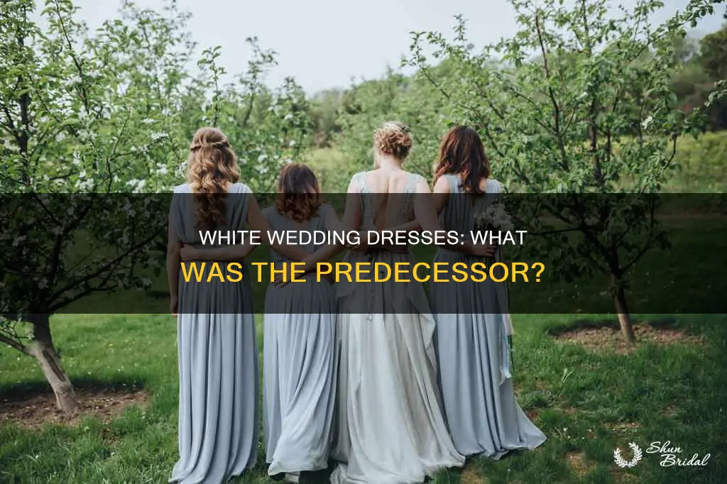 what color were wedding dresses before white