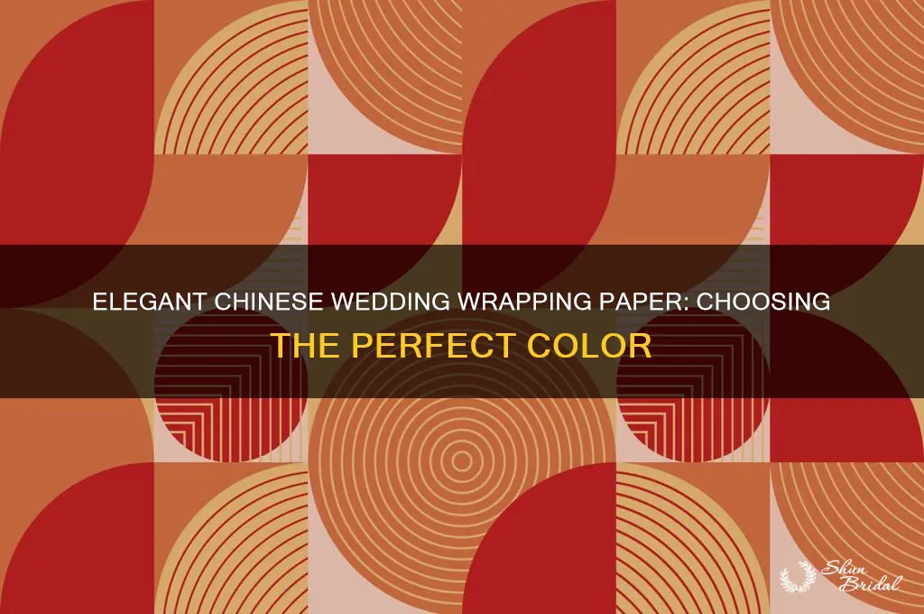 what color wrapping paper for chinese wedding