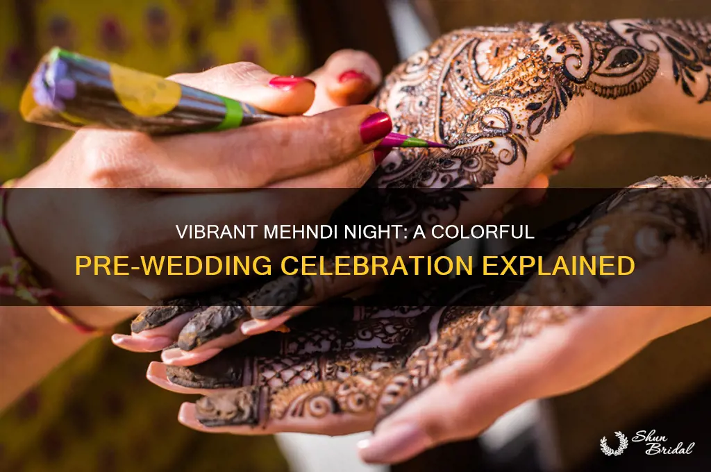 what colorful celebration is held the night before the wedding